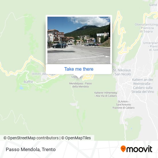 Passo Mendola map