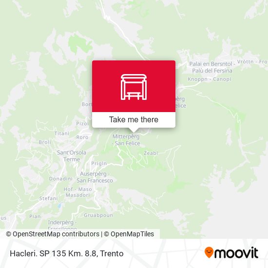 Hacleri. SP 135 Km. 8.8 map