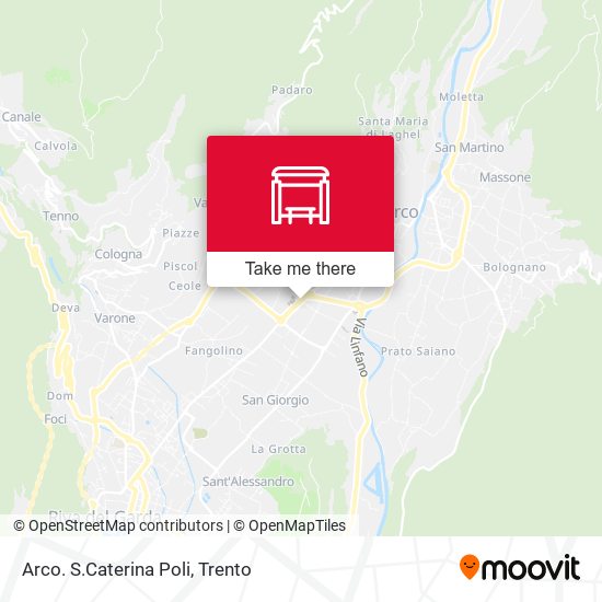 Arco. S.Caterina Poli map