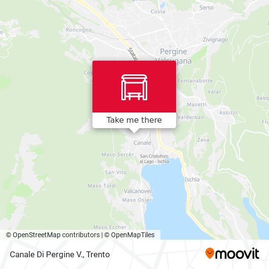 Canale Di Pergine V. map