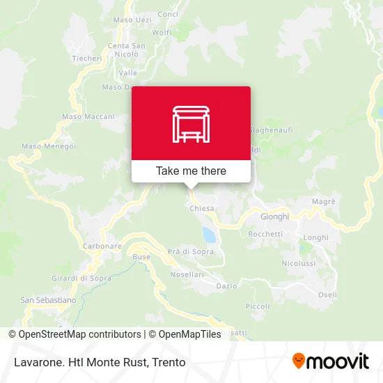 Lavarone. Htl Monte Rust map