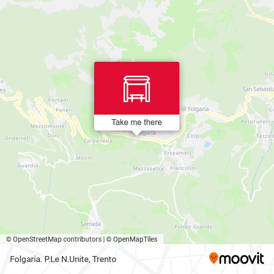 Folgaria. P.Le N.Unite map