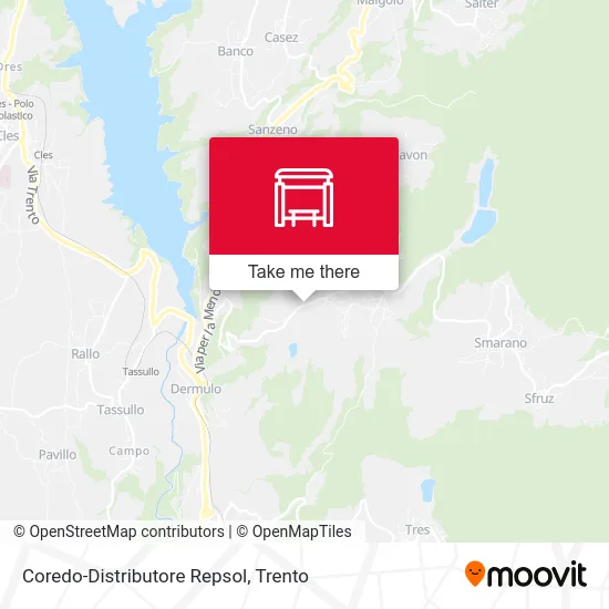 Coredo-Repsol Gas Station map