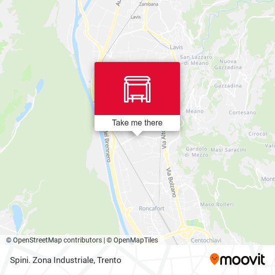 Spini. Zona Industriale map