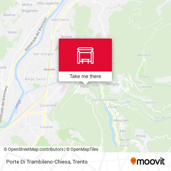 Porte Di Trambileno-Chiesa map