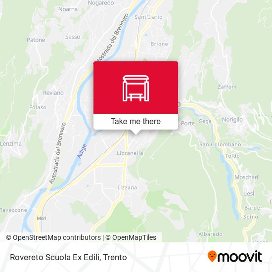 Rovereto Scuola Ex Edili map