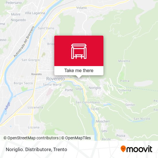 Noriglio. Distributore map