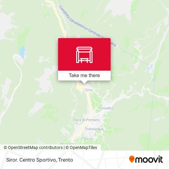 Siror. Centro Sportivo map