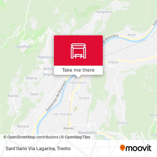 Sant'Ilario Via Lagarina map