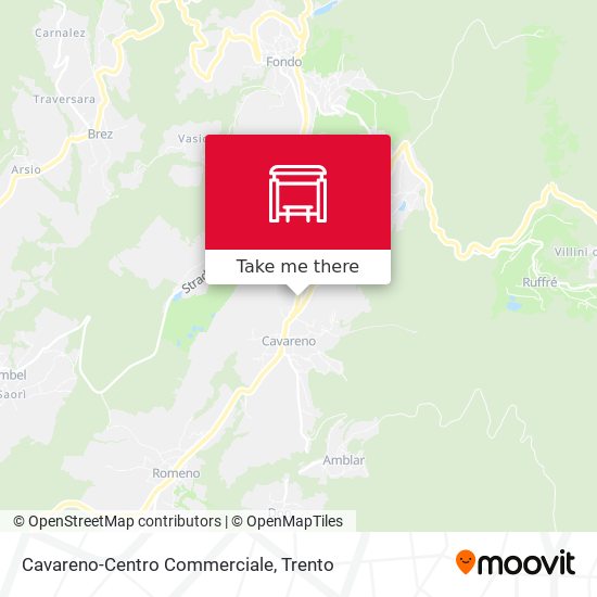Cavareno-Centro Commerciale map