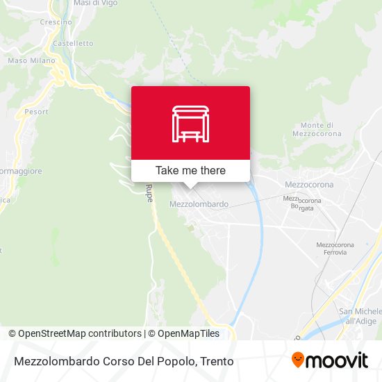 Mezzolombardo Corso Del Popolo map