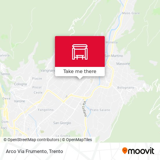 Arco Via Frumento map