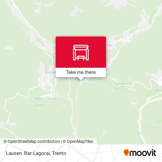 Lausen. Bar Lagorai map