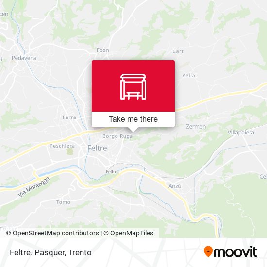 Feltre. Pasquer map
