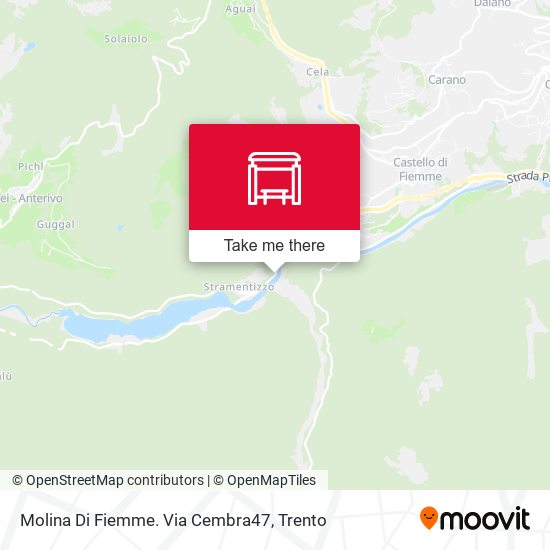 Molina Di Fiemme. Via Cembra47 map