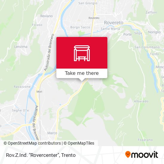 Rov.Z.Ind. "Rovercenter" map