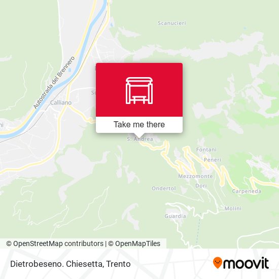 Dietrobeseno. Chiesetta map