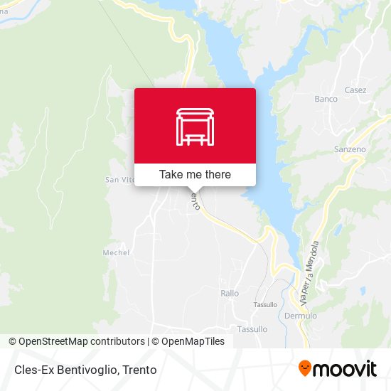 Cles-Ex Bentivoglio map