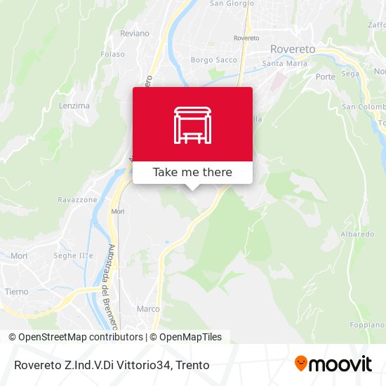 Rovereto Z.Ind.V.Di Vittorio34 map