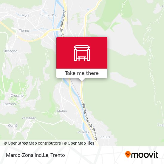 Marco-Zona Ind.Le map