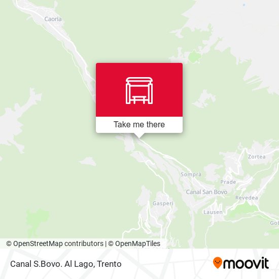 Canal S.Bovo. Al Lago map