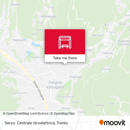 Serso. Centrale Idroelettrica map