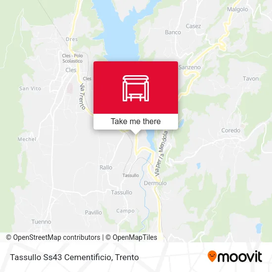 Tassullo Ss43 Cementificio map