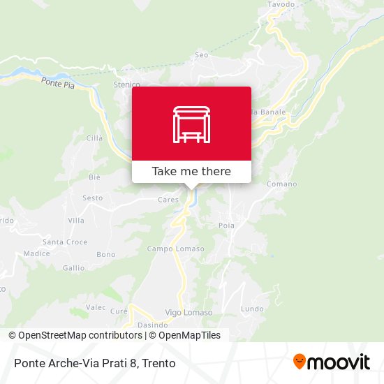 Ponte Arche-Via Prati 8 map