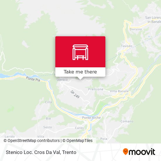 Stenico Loc. Cros Da Val map