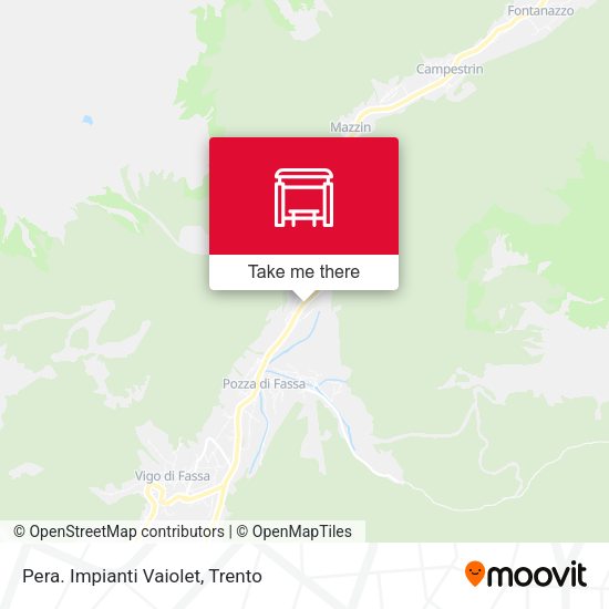 Pera. Impianti Vaiolet map
