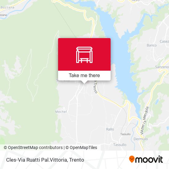Cles-Via Ruatti Pal.Vittoria map