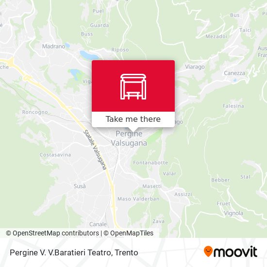Pergine V. V.Baratieri Teatro map