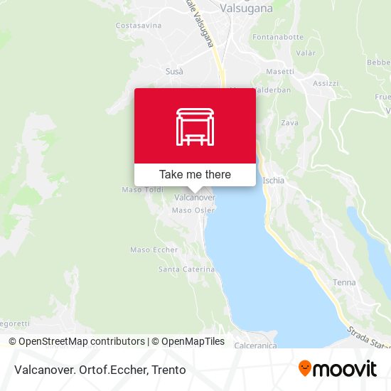 Valcanover. Ortof.Eccher map