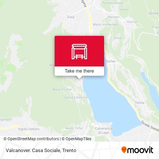 Valcanover. Casa Sociale map