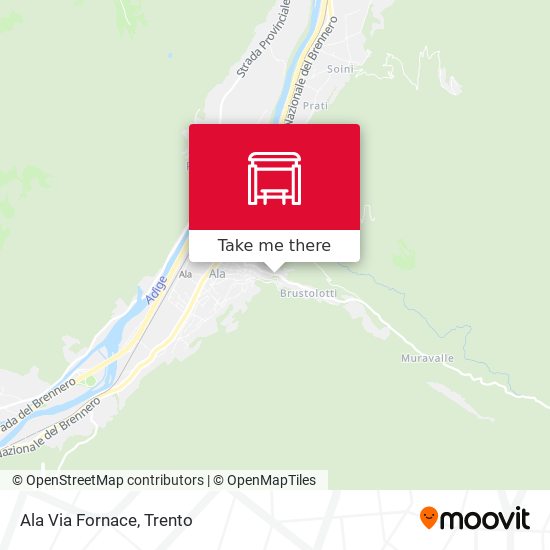 Ala Via Fornace map
