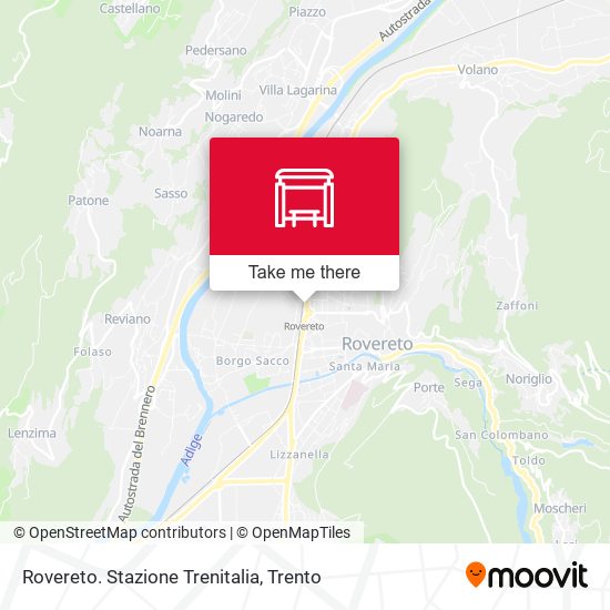Rovereto. Stazione Trenitalia map