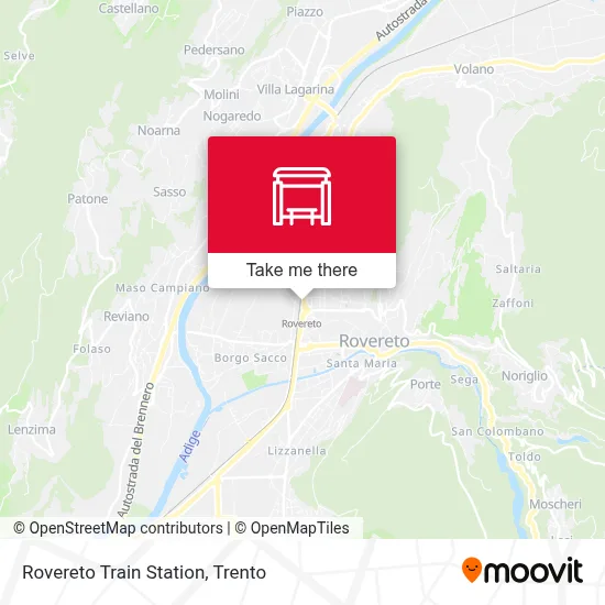 Rovereto Train Station map