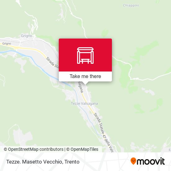 Tezze. Masetto Vecchio map