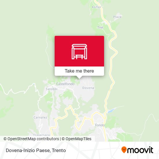 Dovena-Inizio Paese map