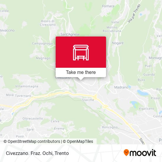 Civezzano. Fraz. Ochi map
