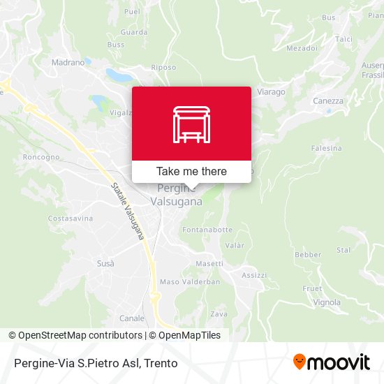 Pergine-Via S.Pietro Asl map