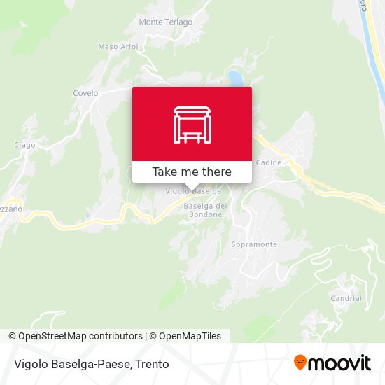 Vigolo Baselga-Paese map