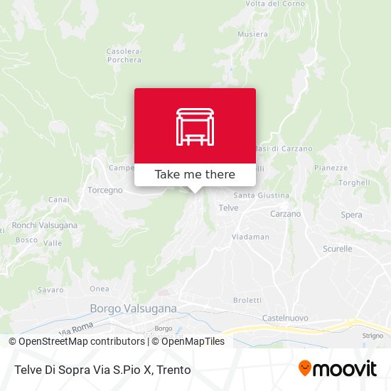 Telve Di Sopra Via S.Pio X map