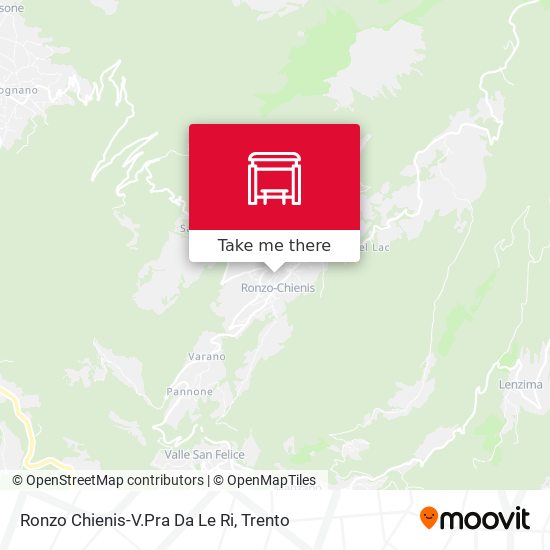 Ronzo Chienis-V.Pra Da Le Ri map