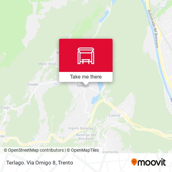 Terlago. Via Omigo 8 map