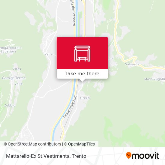 Mattarello-Ex St.Vestimenta map