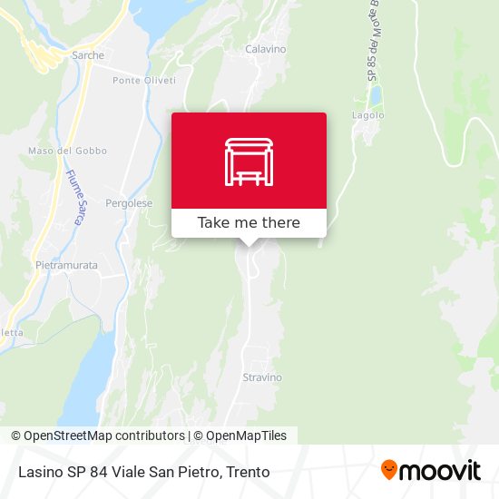 Lasino SP 84 Viale San Pietro map
