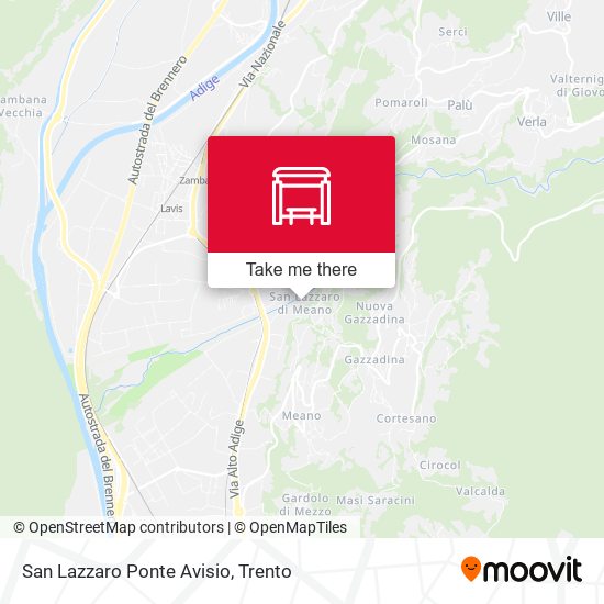 San Lazzaro Ponte Avisio map