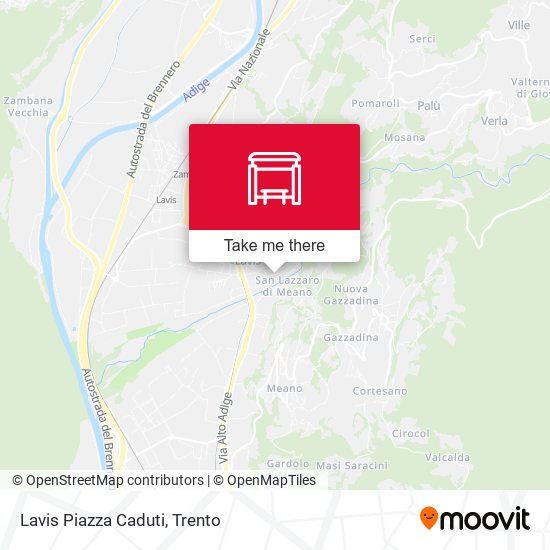 Lavis Piazza Caduti map