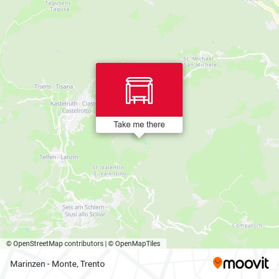 Marinzen - Monte map